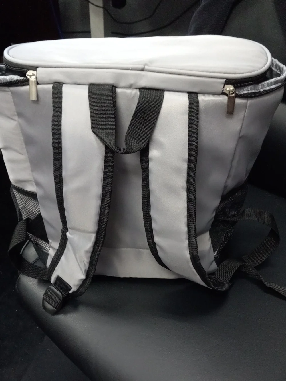 Gray Backpack Cooler Bag